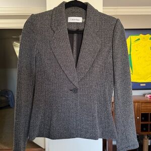 Calvin Klein Women's Charcoal Blazer